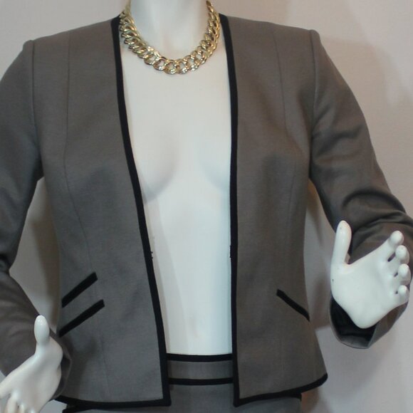 Judith & Charles gray black  business lined suit dress made in Canada size 6 - Picture 8 of 8